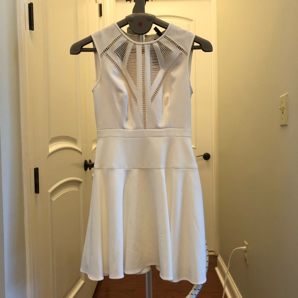 BCBGMAXAZRIA Off White Mini Dress